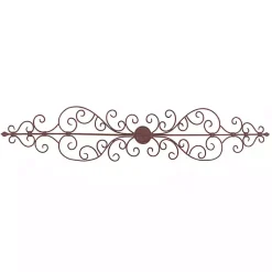 Kirklands Home Metal Scroll Panel Wall Plaque Brown Outlet