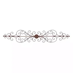 Kirklands Home Metal Scroll Panel Wall Plaque Brown Outlet