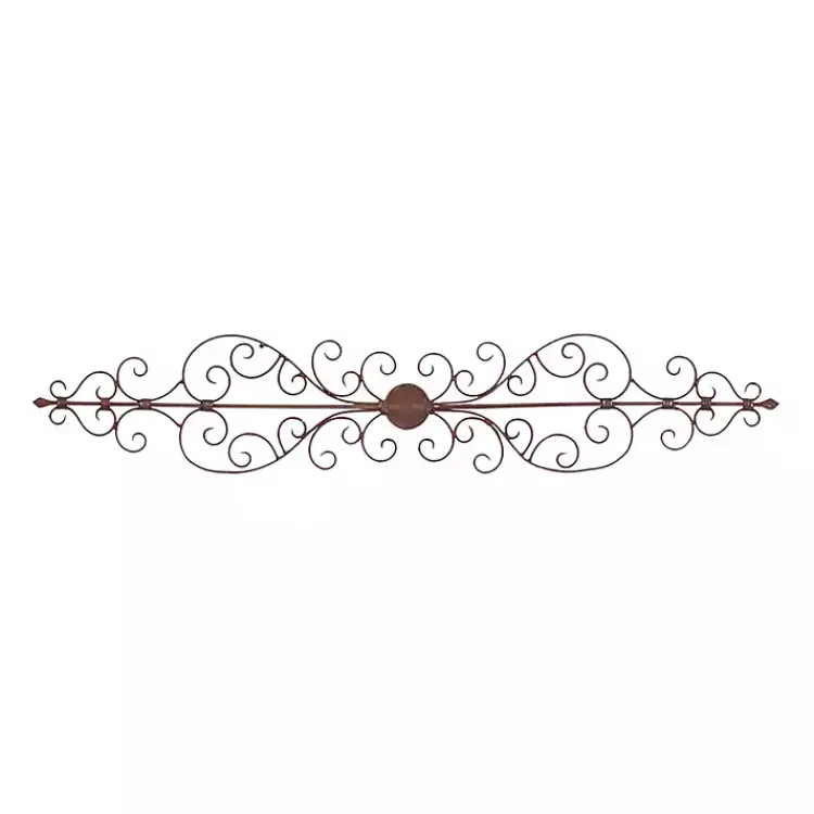 Kirklands Home Metal Scroll Panel Wall Plaque Brown Outlet