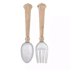 Kirklands Home Metal Utensils Wall Plaques, Set of 2 Brown Outlet