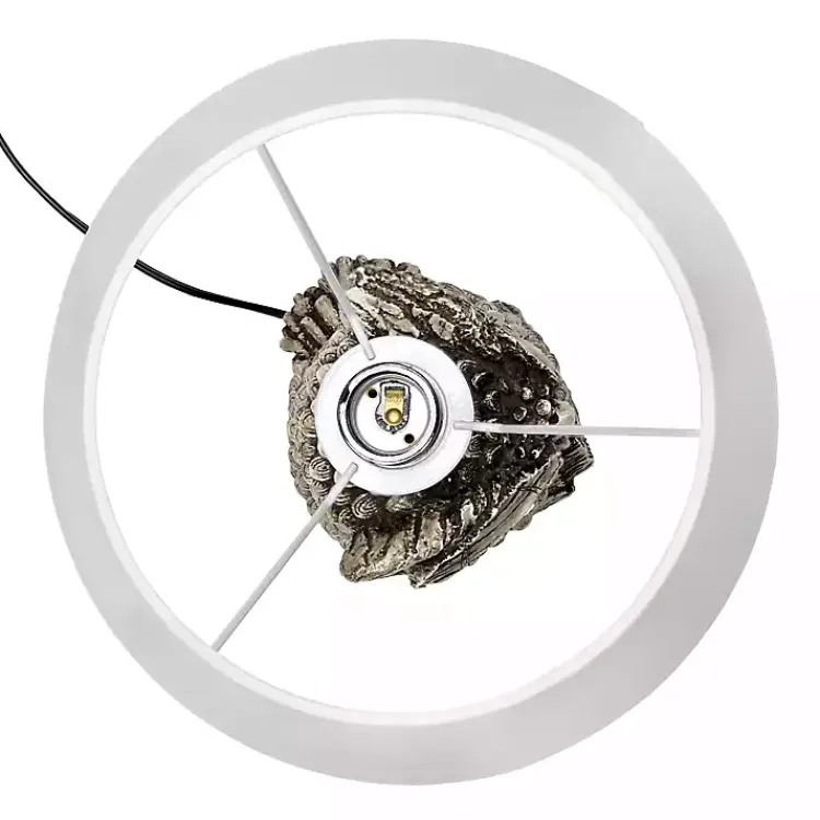 Kirklands Home Brown Owl and Shade Table Lamp White Outlet