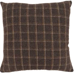 Pillows>Kirklands Home Brown Plaid Deer Silhouette Christmas Pillow