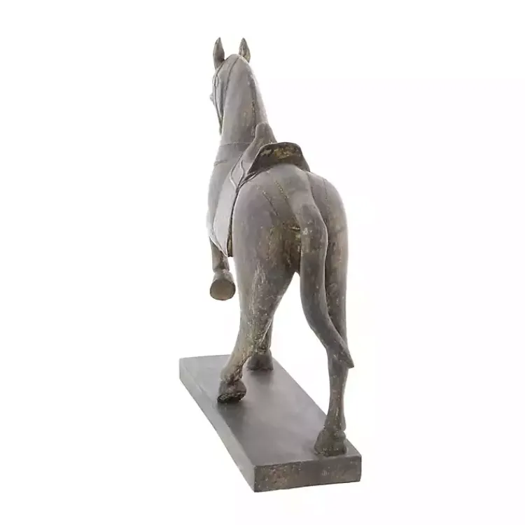 Statues & Figurines>Kirklands Home Polystone Prancing Horse Statue Brown