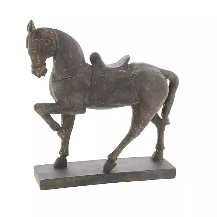 Statues & Figurines>Kirklands Home Polystone Prancing Horse Statue Brown