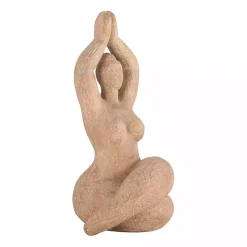 Statues & Figurines>Kirklands Home Resin Namaste Female Yoga Figurine Brown