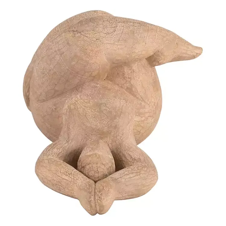 Statues & Figurines>Kirklands Home Resin Namaste Female Yoga Figurine Brown