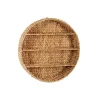Kirklands Home Brown Sea Grass Woven Round Wall Shelf Outlet