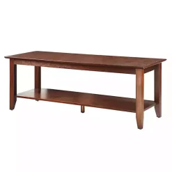 Kirklands Home Simple Rectangular Coffee Table Brown Clearance