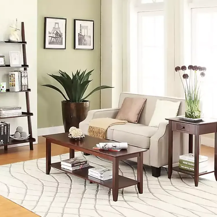 Kirklands Home Simple Rectangular Coffee Table Brown Clearance