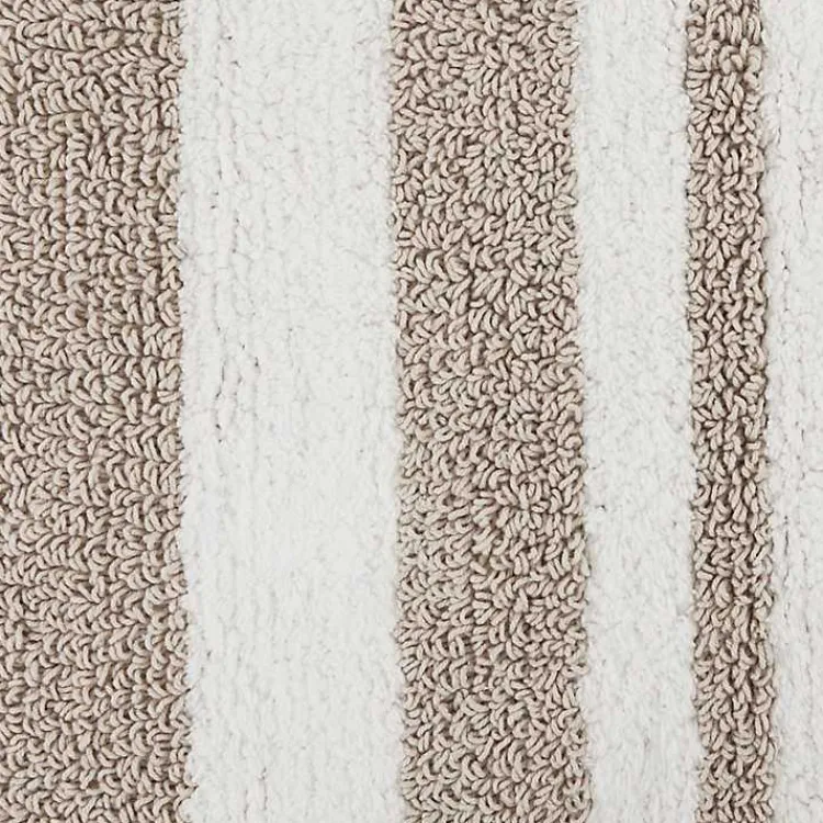 Kirklands Home Stripe Reversible Bath Mat, 45 in. Brown Sale