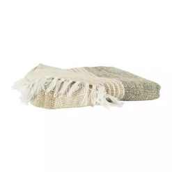 Blankets & Throws>Kirklands Home Stripe Woven Throw Brown