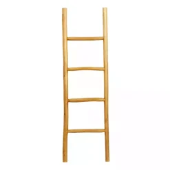 Decorative Accents>Kirklands Home Teak Wood Leaning Ladder Brown
