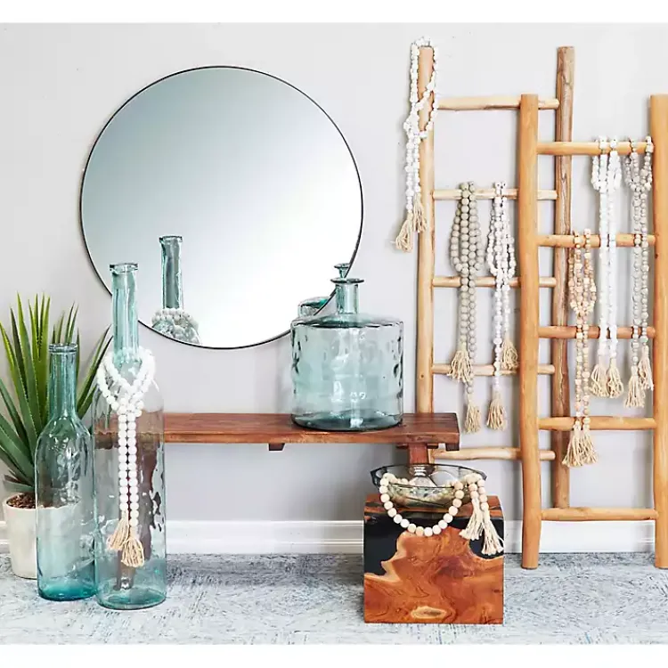 Decorative Accents>Kirklands Home Teak Wood Leaning Ladder Brown