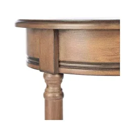 Kirklands Home Tegan Round Accent Table Brown Sale