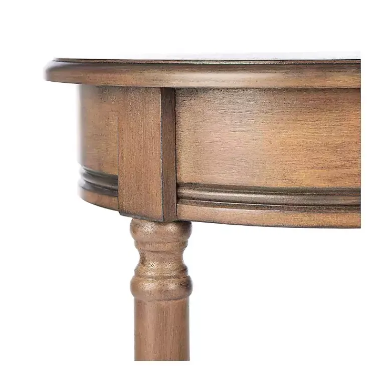 Kirklands Home Tegan Round Accent Table Brown Sale