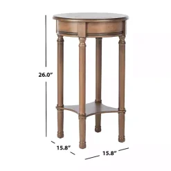 Kirklands Home Tegan Round Accent Table Brown Sale