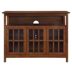 Kirklands Home Tiered Deluxe Cali Media Cabinet Brown Discount