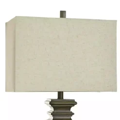 Kirklands Home Brown Traditional Rectangular Table Lamp Clearance