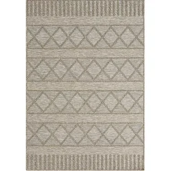 Kirklands Home Brown Transitional Stripes Outdoor Rug, 8x10 Best