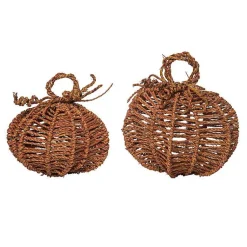 Fall>Kirklands Home Twine Pumpkins, Set of 2 Brown