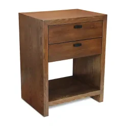 Kirklands Home Vivara 2-Drawer Nightstand Brown Clearance
