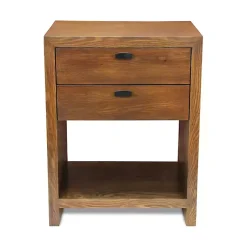 Kirklands Home Vivara 2-Drawer Nightstand Brown Clearance