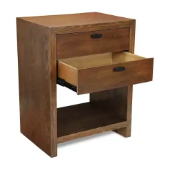 Kirklands Home Vivara 2-Drawer Nightstand Brown Clearance