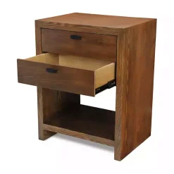 Kirklands Home Vivara 2-Drawer Nightstand Brown Clearance