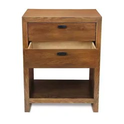 Kirklands Home Vivara 2-Drawer Nightstand Brown Clearance