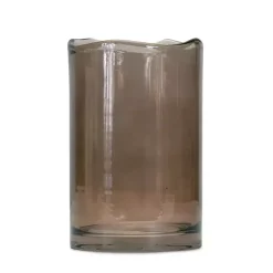Vases>Kirklands Home Wavy Glass Vase, 8 in. Brown