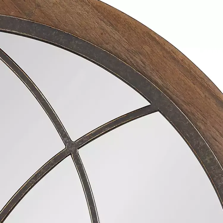 Kirklands Home Windowpane Arch Nala Mirror Brown Outlet