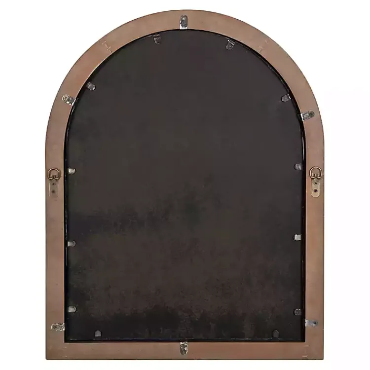 Kirklands Home Windowpane Arch Nala Mirror Brown Outlet
