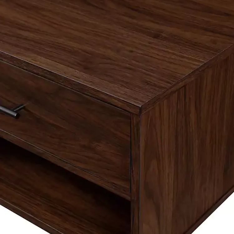 Kirklands Home Brown Wood & Black Metal Hairpin Legs Coffee Table Outlet