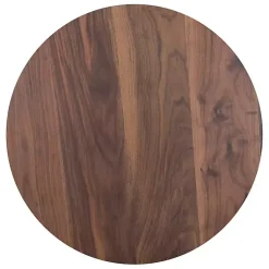 Kirklands Home Brown Wood and Black Metal Bistro Dining Table