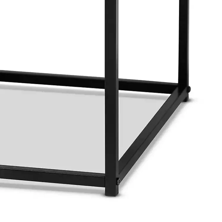 Kirklands Home Wood and Metal 2-Drawer Coffee Table Brown