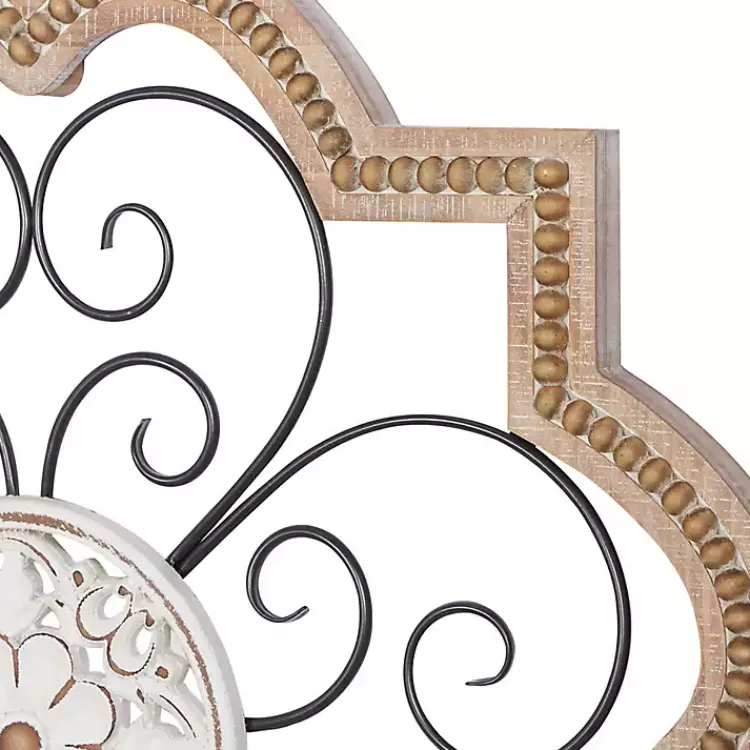 Kirklands Home Brown Wood and Metal Farmhouse Wall Plaque Outlet