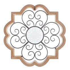 Kirklands Home Brown Wood and Metal Farmhouse Wall Plaque Outlet