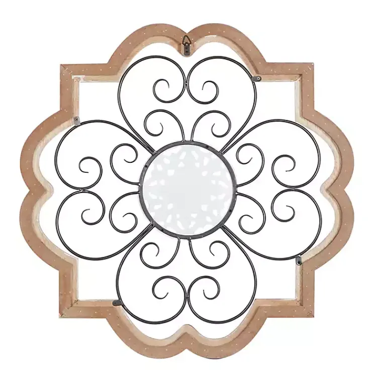 Kirklands Home Brown Wood and Metal Farmhouse Wall Plaque Outlet