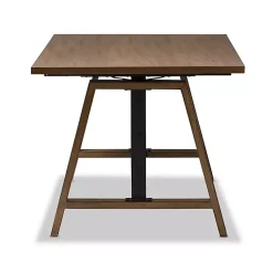 Kirklands Home Brown Wood and Metal Linear Base Desk Hot
