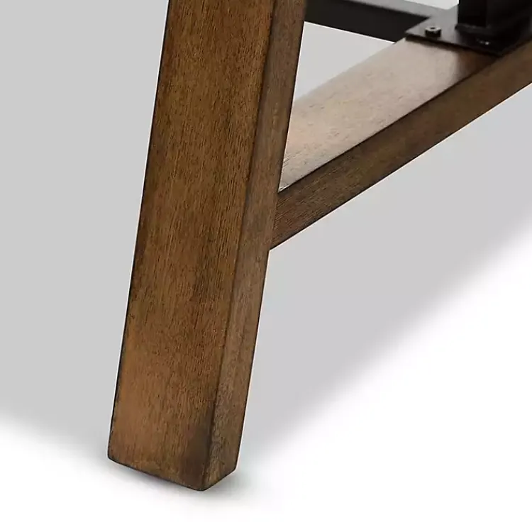 Kirklands Home Brown Wood and Metal Linear Base Desk Hot