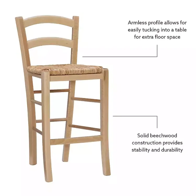 Kirklands Home Wood and Seagrass Counter Stools, Set of 2 Brown Best