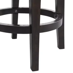 Kirklands Home Brown Wood Backless Swivel 2-pc. Counter Stool Set Gray Best