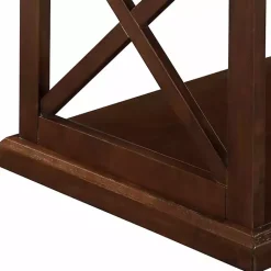Kirklands Home Wood Double X Sides Coffee Table Brown Sale