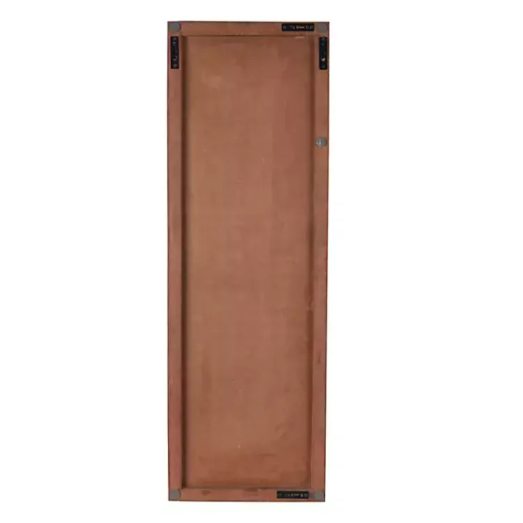 Kirklands Home Wood Geometric Block Wall Plaque, 16x48 in. Brown New