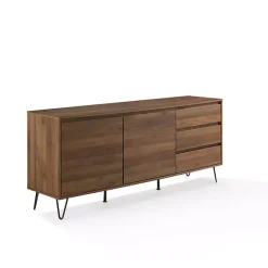 Kirklands Home Wood Hairpin Legs Media Cabinet Brown