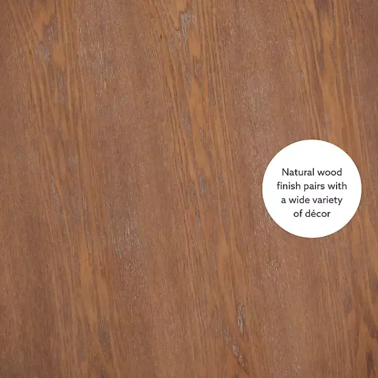 Kirklands Home Wood Round Base Side Table Brown