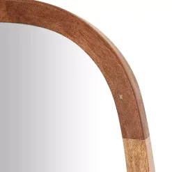 Kirklands Home Wood Rounded Edges Mirror Brown Outlet