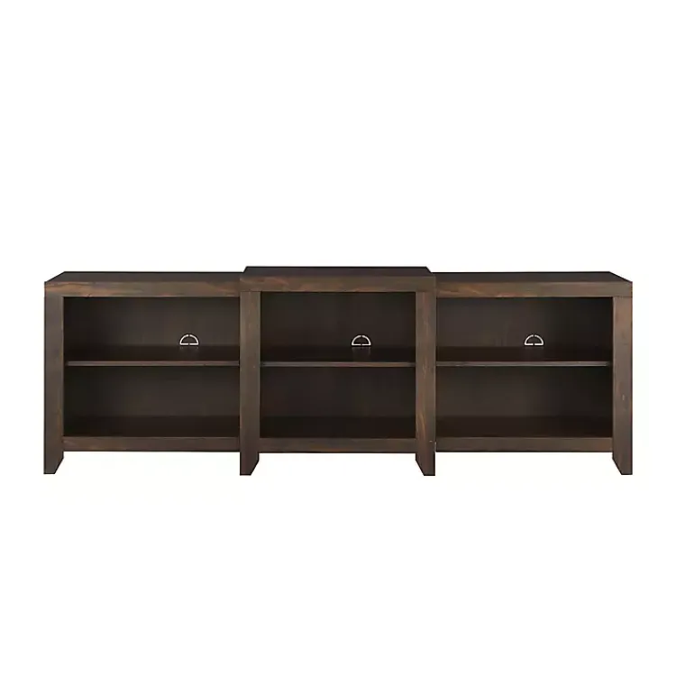 Kirklands Home Wood 6-Shelf Media Cabinet Brown Best