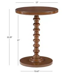 Kirklands Home Wood Spindle Side Table Brown Sale