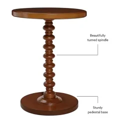 Kirklands Home Wood Spindle Side Table Brown Sale